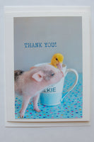 THANK YOU! ( pig kissing duck)