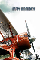 Vintage Airplane Birthday card