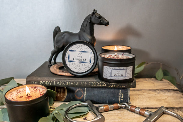 Live. Love. Ride.       8 ounce Equestrian Candle